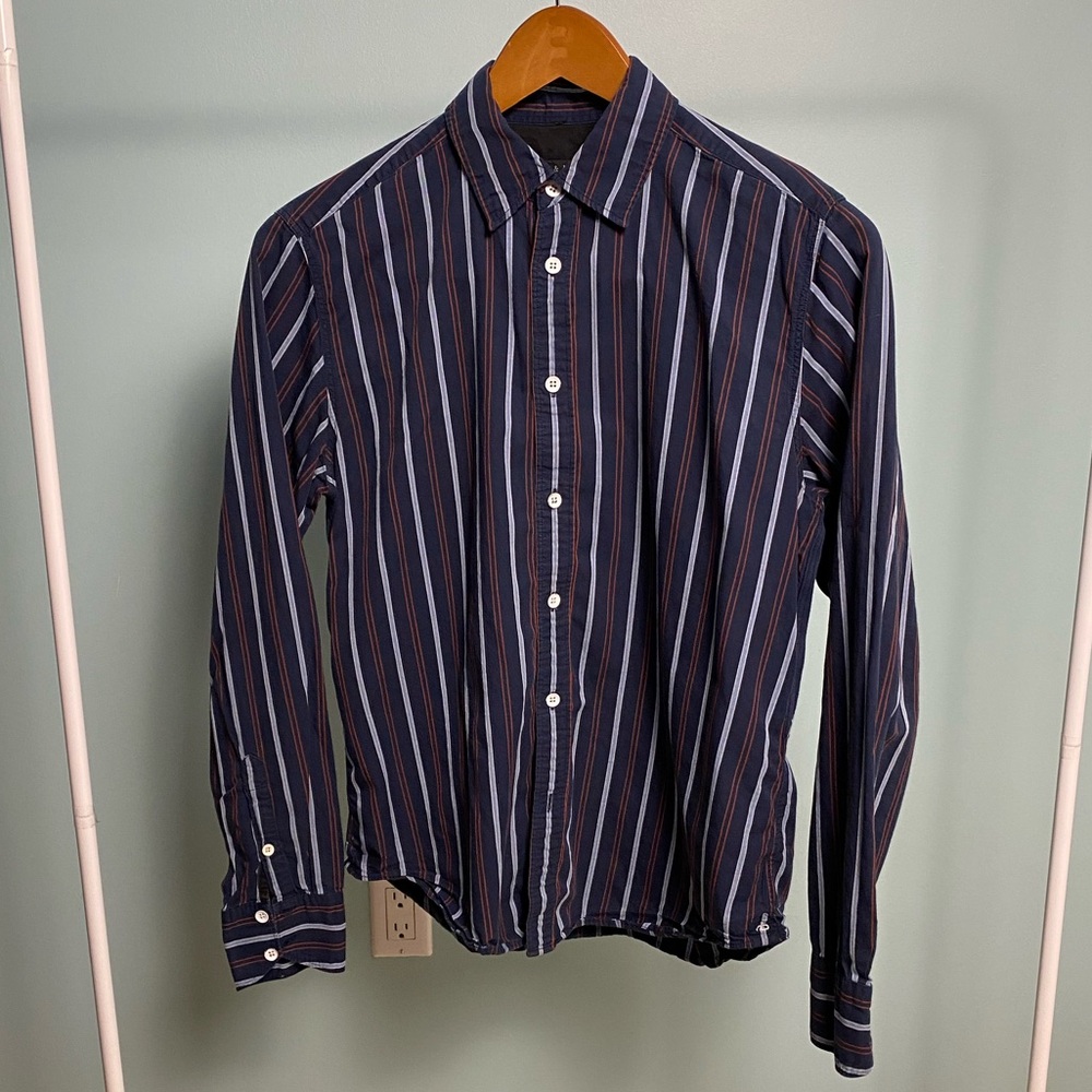 Rag & Bone Men's Striped Button-Down Shirt